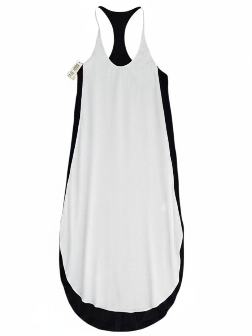 Wilfred Two Tone Colonne Racer Back Dress Length Dress Black & Cream - Size XXS